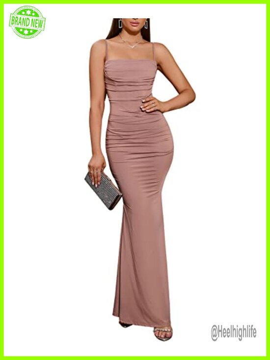 Dresses & Skirts - Corset Maxi Formal Dress Bodycon Spaghetti Strap Mermaid Hem
